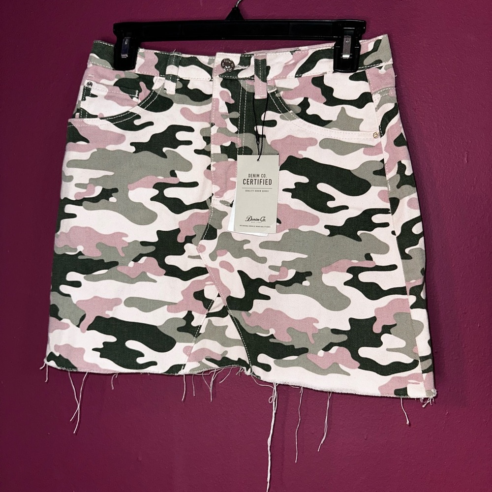 Primark Pink camo mini skirt